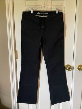 Dickies Women's FLEX Slim Fit Bootcut Pants Black Size 4R